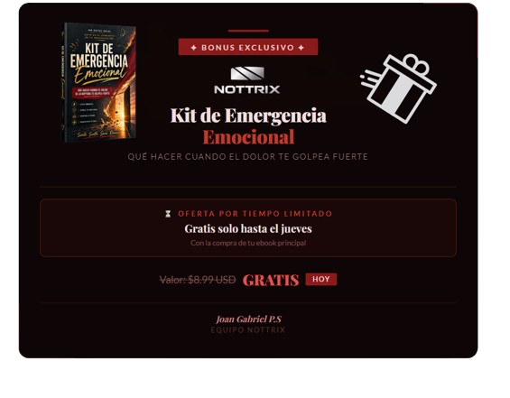 Kit de Emergencia Emocional. Qué hacer cuando el dolor de la ruptura te golpea fuerte